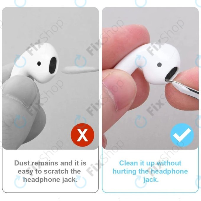 Čisticí pero pro bezdrátová sluchátka, bílé