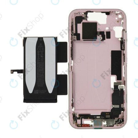 Střední Rám s Baterií pro iPhone 15 | Pink | ZD076-00670 | Genuine Apple