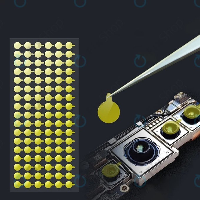 Ochranné protiprachové nálepky na kameru a infračervený senzor - 100ks