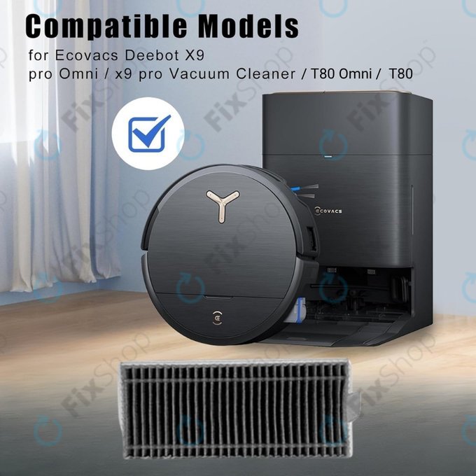 Ecovacs Deebot X9 Pro Omni, X9 Pro, T80 Omni, T80 - HEPA filtr
