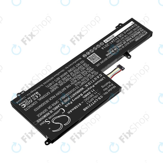 Baterie pro Lenovo Yoga 720-15, 6150mAh, Li-Pol, 11.56V, L16L6PC1, HQ