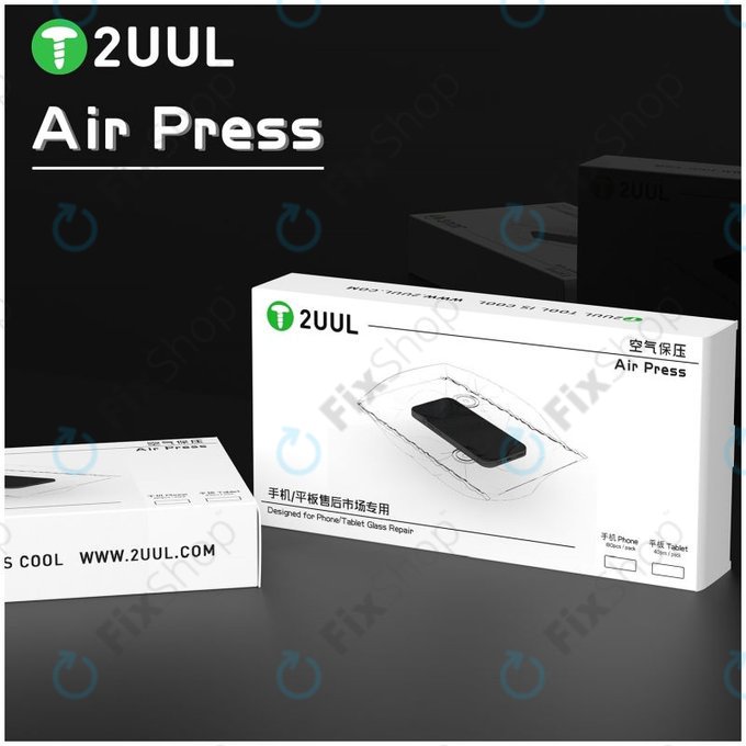 2UUL - Vzduchový Lis na Opravy Skel Telefonů (80 kapes)