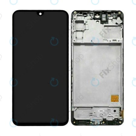 Samsung Galaxy M31s M317F - LCD Displej + Dotykové Sklo + Rám (Mirage Black) - GH81-13736A, GH82-23774A, GH82-24114A Genuine Service Pack
