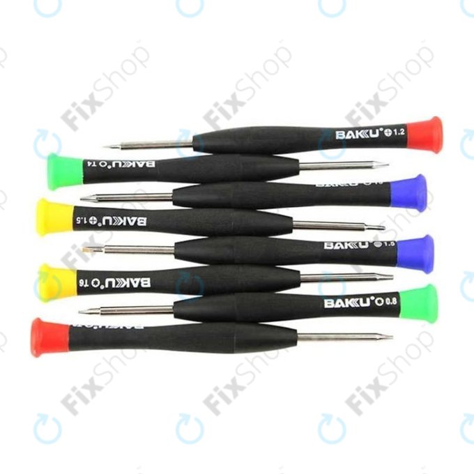 Baku BK-6108 - Sada Šroubováků na Servis Telefonů, Tabletů a Notebooků (8ks)