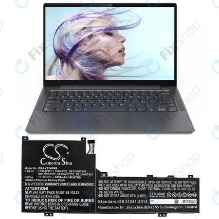 Baterie pro Lenovo Yoga S740 14, IdeaPad S740-14IIL, 3950mAh, Li-Pol, 15.36V, L19L4PD2, HQ