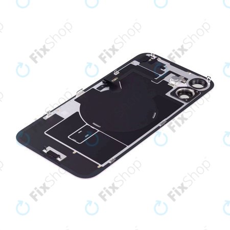 Apple iPhone 16 - Sklo Zadního Housingu + Sklíčko Kamery + Kovová Destička + Magsafe Magnet (Pink)