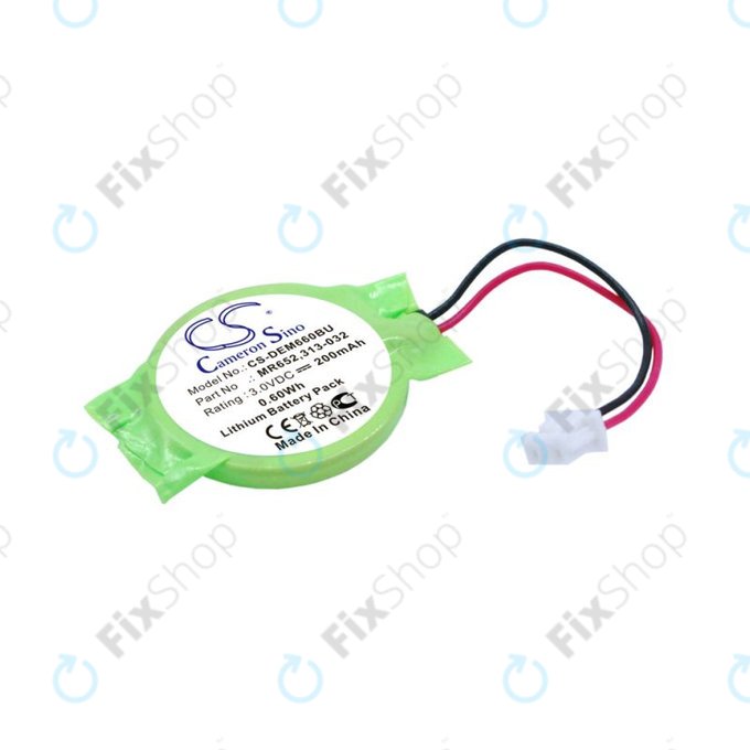 Záložní baterie pro Dell Latitude E6320, 200mAh, Lithium, 3V, 077-A00, HQ