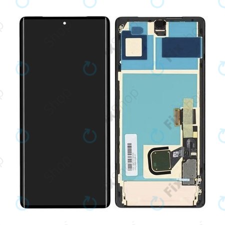 Google Pixel 7 Pro GP4BC GE2AE - LCD Displej + Dotykové Sklo + Rám - G949-00290-01 Genuine Service Pack