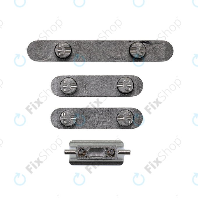 Apple iPhone XS Max - Set Tlačítek Hlasitosti + Zapínání + Tichého Režimu (Space Gray)