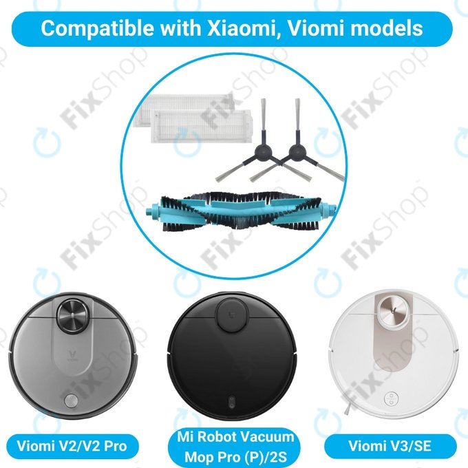 Xiaomi Viomi V2, V2 Pro, V3, SE, Mi Robot Vacuum Mop Pro (P), 2S - Standardní Set