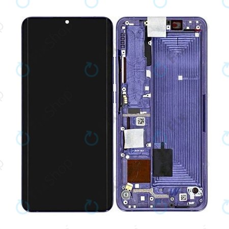 Xiaomi Mi Note 10 Lite - LCD Displej + Dotykové Sklo + Rám (Nebula Purple) - 5600020F4L00 Genuine Service Pack