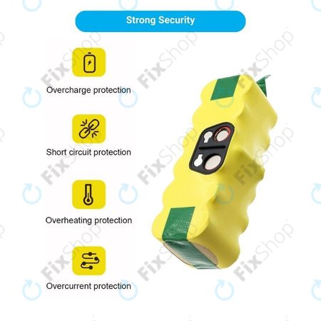 iRobot Roomba 500, 600, 700, 800, 900-series, R3, Scooba 450, Vileda 137173 - Baterie 11702, GD-Roomba-500, VAC-500NMH-33 Ni-MH 14.4V 2800mAh HQ
