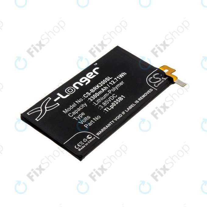 Baterie pro Blackberry BBF 100, 3300mAh, Li-Pol, 3.85V, TLp035B1, HQ