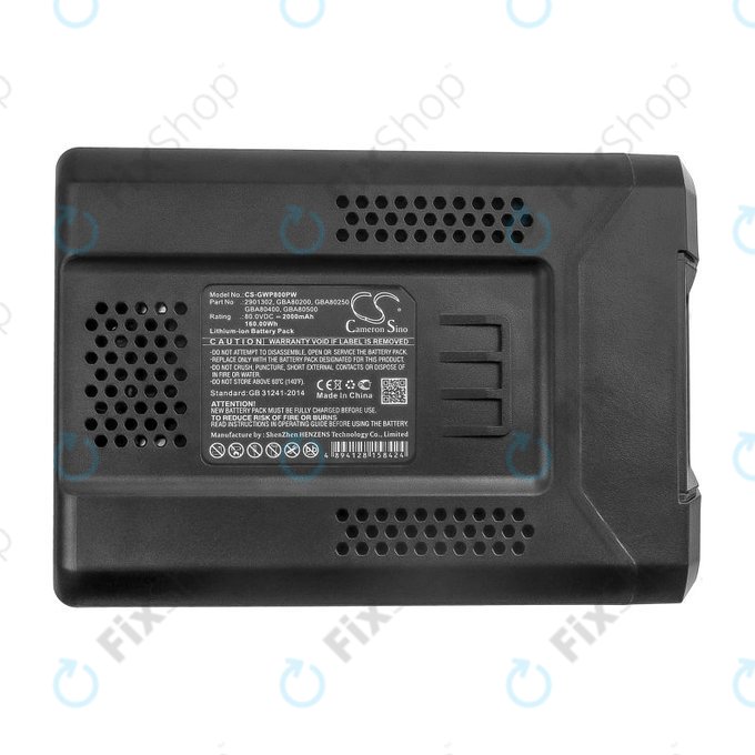 Baterie pro Greenworks Pro 80V, Cramer 82V, Stiga Combi, Stiga Multiclip, 2000mAh, Li-Ion, 80V, 2901302, HQ