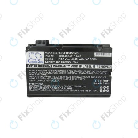 Baterie pro Fujitsu Amilo Pi3450, Amilo Pi3525, Amilo Pi3540, 4400mAh, Li-Ion, 11.1V, 3S4400-C1S1-07, HQ