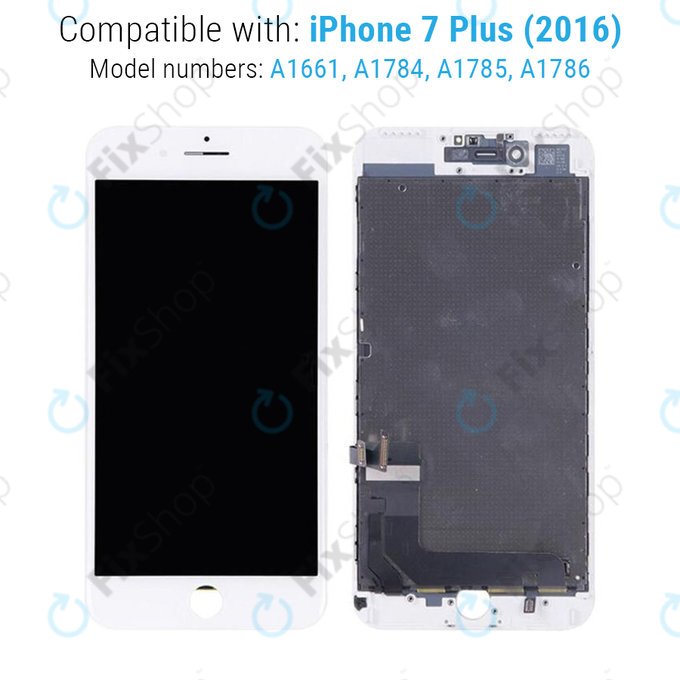 Apple iPhone 7 Plus - LCD Displej + Dotykové Sklo + Rám (White) TFT