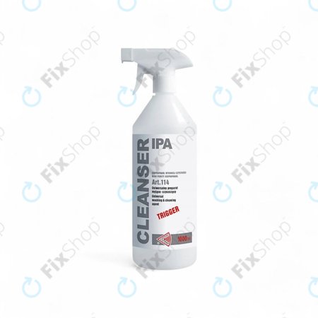 Isopropanol 100% s rozprašovačem, 1000 ml, Cleanser IPA