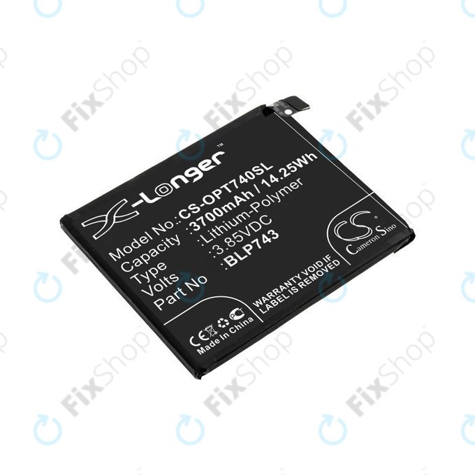 Baterie pro OnePlus 7T, 3700mAh, Li-Pol, 3.85 V, BLP743, HQ