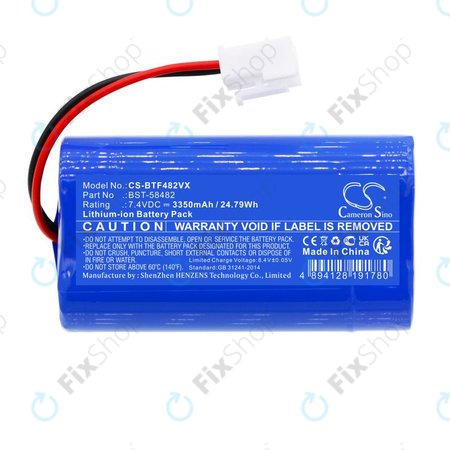 Baterie pro Bestway Aquatronix, Kokido Vektro Z200, 3350mAh, Li-Ion, 7.4V, BST-58482, HQ