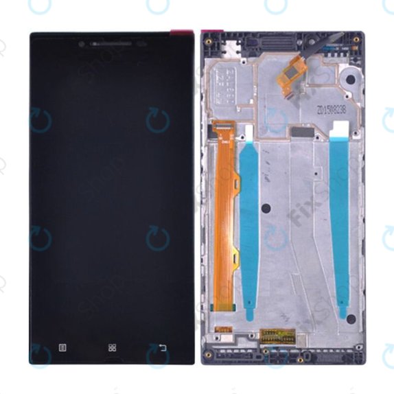 Lenovo P70 - LCD Displej + Dotykové Sklo + Rám (Black) TFT