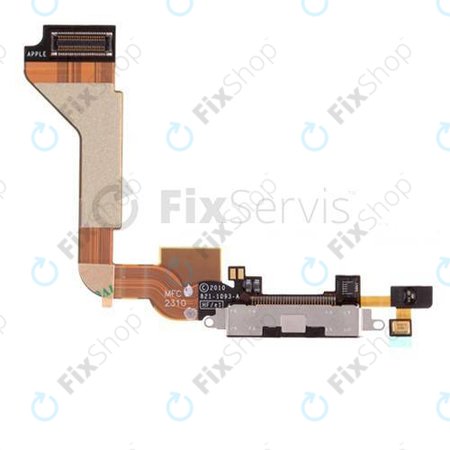 Apple iPhone 4 - Nabíjecí Konektor + Mikrofon + Flex Kabel (Black)