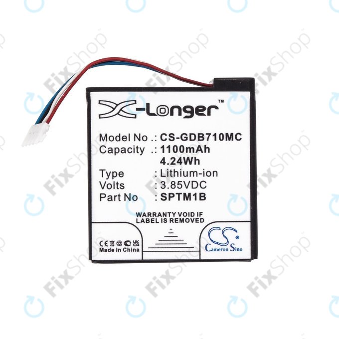 Baterie pro Gopro Hero 7 Silver, White, 1100mAh, Li-Ion, 3.85V, SPTM1B, HQ