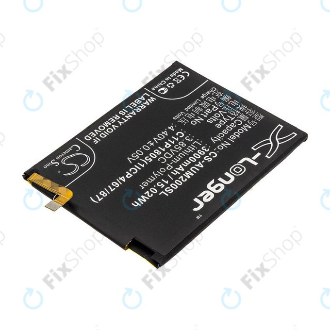 Baterie pro Asus Zenfone Max M2, 3900mAh, Li-Pol, 3.85V, C11P1805 (1ICP4/67/87), HQ