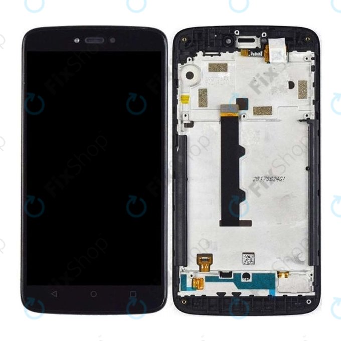 Motorola Moto C XT1754 - LCD Displej + Dotykové Sklo + Rám (Gray) TFT