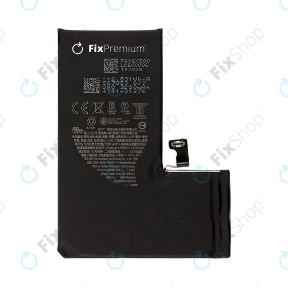Baterie pro iPhone 15 Pro, 3274mAh, A3011, FixPremium