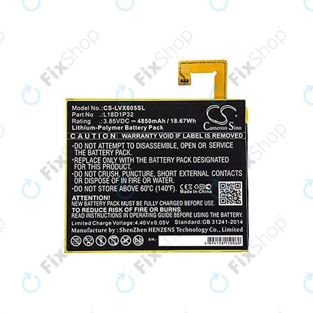Lenovo Tab M10 - Baterie L18D1P32 4850mAh HQ
