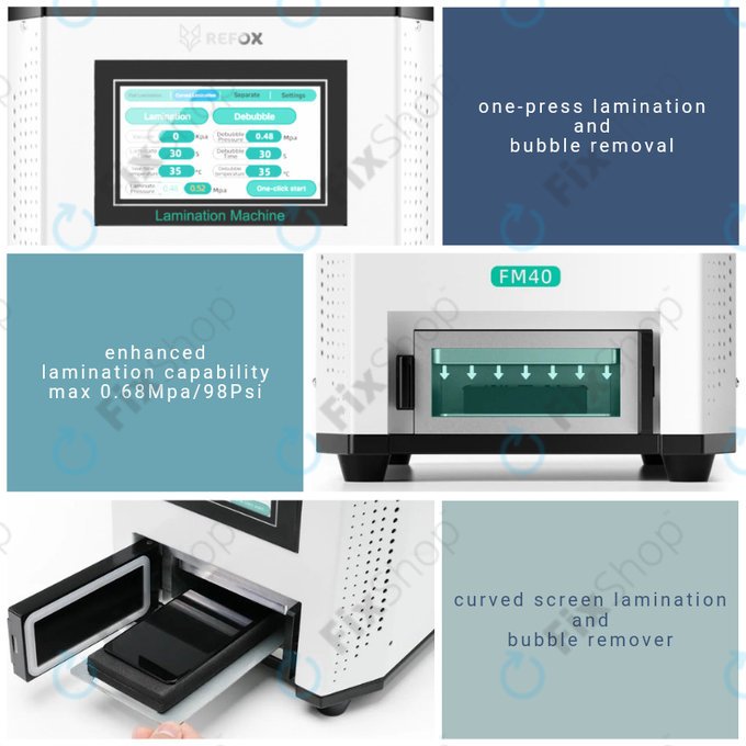 Refox FM40 - Laminovací Stroj pro LCD Displeje 3v1