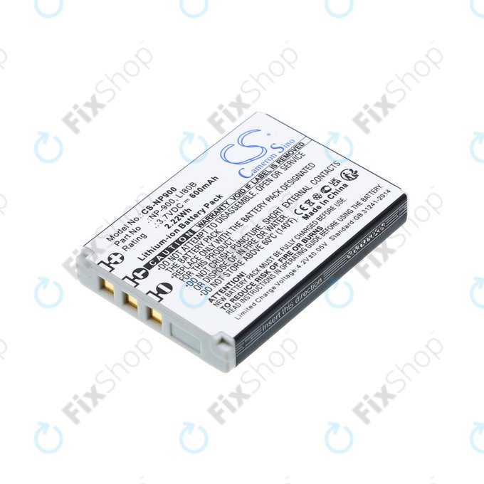 Baterie pro Agfa, Aosta, Avant, Benq, Minolta, Olympus, Polaroid, 600mAh, Li-Ion, 3.7V, Li-80B, HQ