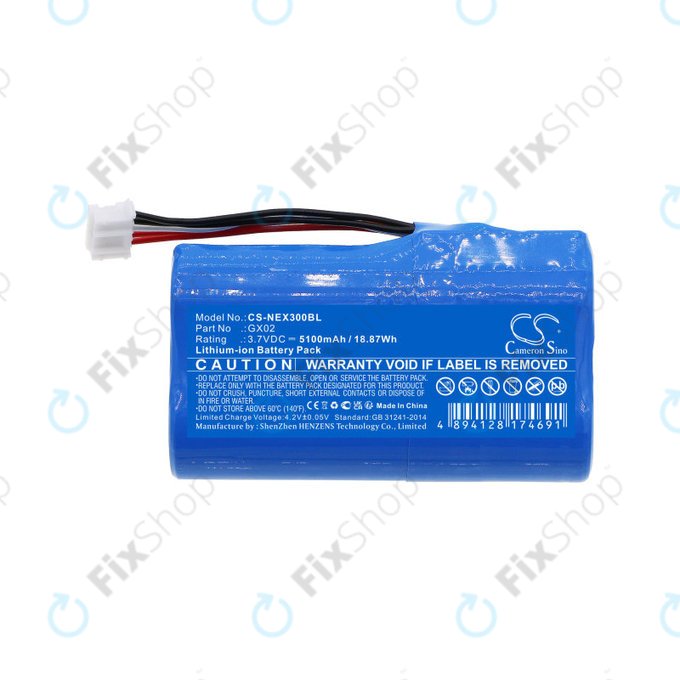Baterie pro NEXGO N3, N5, 5100mAh, Li-Ion, 3.7V, GX02, HQ