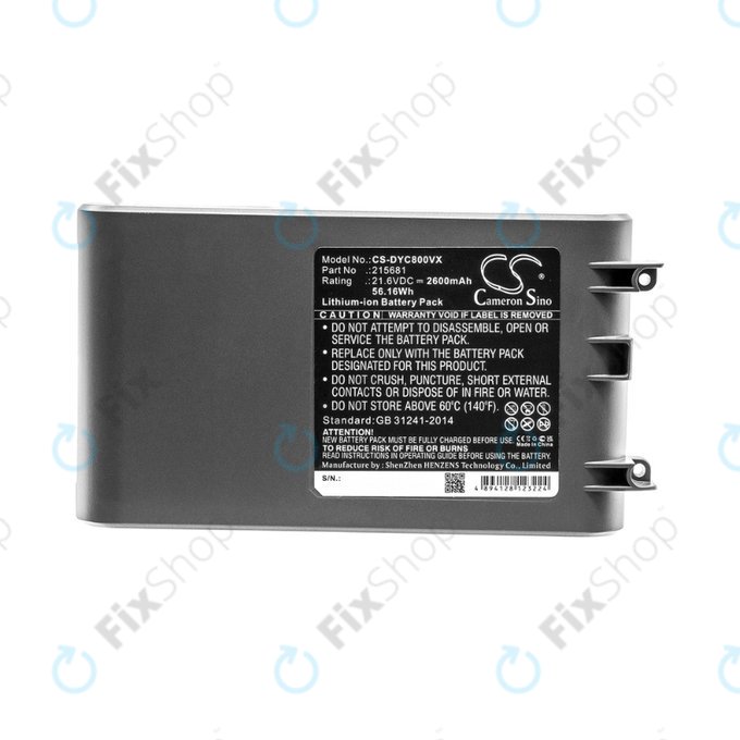 Dyson V8 - Baterie 215681, PM8-US-HFB1497A Li-Ion 21.6V 2600mAh HQ