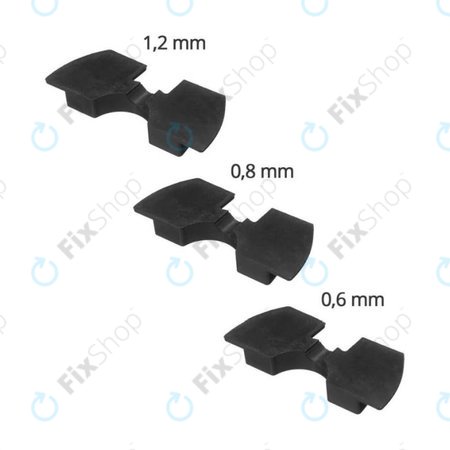 Xiaomi Mi Electric Scooter 1S, 2 M365, Essential, Pro, Pro 2 - Redukce Otřesů (Black) - 3ks