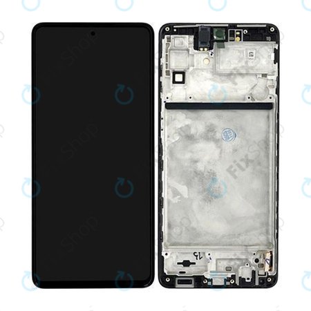 Samsung Galaxy M53 5G M536B - LCD Displej + Dotykové Sklo + Rám (Black) TFT