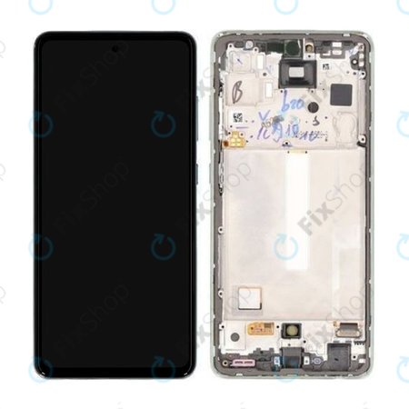 Samsung Galaxy A52s 5G A528B - LCD Displej + Dotykové Sklo + Rám (Awesome Mint) - GH82-26861E, GH82-26863E, GH82-26910E, GH82-26909E Genuine Service Pack