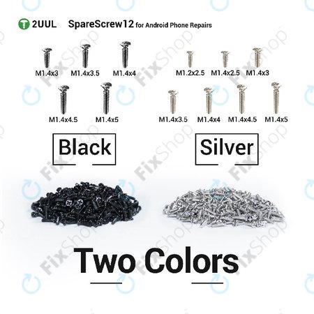 Sada Phillips šroubků pro Android servisy 2UUL SC12, 1200ks/balení