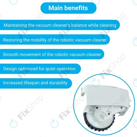 Roidmi EVE Plus - Kolo s Motorem (Levé) (Bílé)