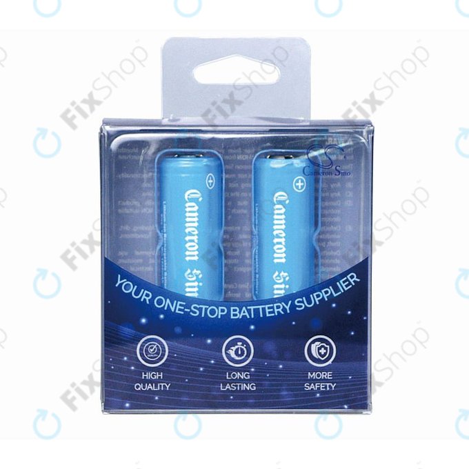 Baterie 14430 s montážními plíšky, 650mAh, Li-Ion, 3.7V, HQ