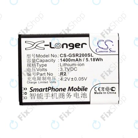 Baterie pro Gigabyte Gsmart Roma, R2, Li-ion, 3.7V, 1400mAh, HQ