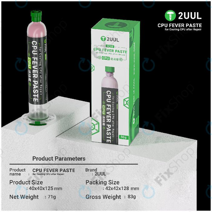Teplovodivá pasta pro CPU, 2UUL SC10, 50g