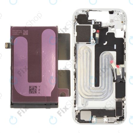 Střední Rám s Baterií pro iPhone 17 | White | ZD076-00749 | Genuine Apple