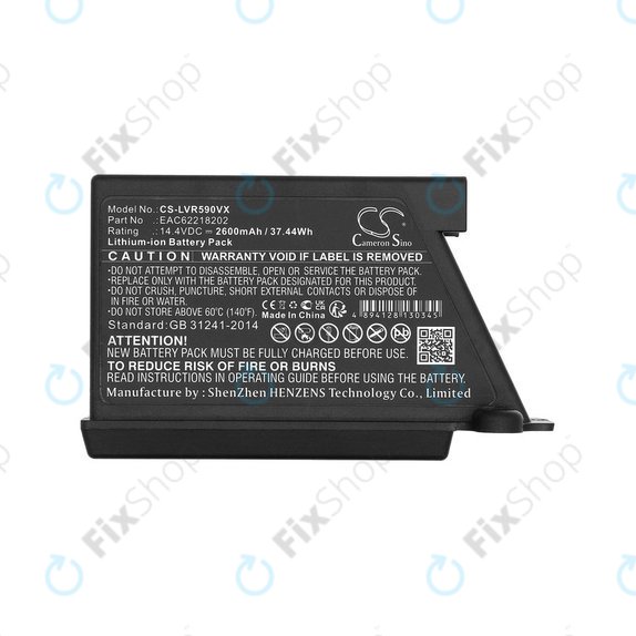 Baterie pro LG Hombot, LG VR, EAC62218202, Li-ion, 14.4V, 2600mAh, HQ