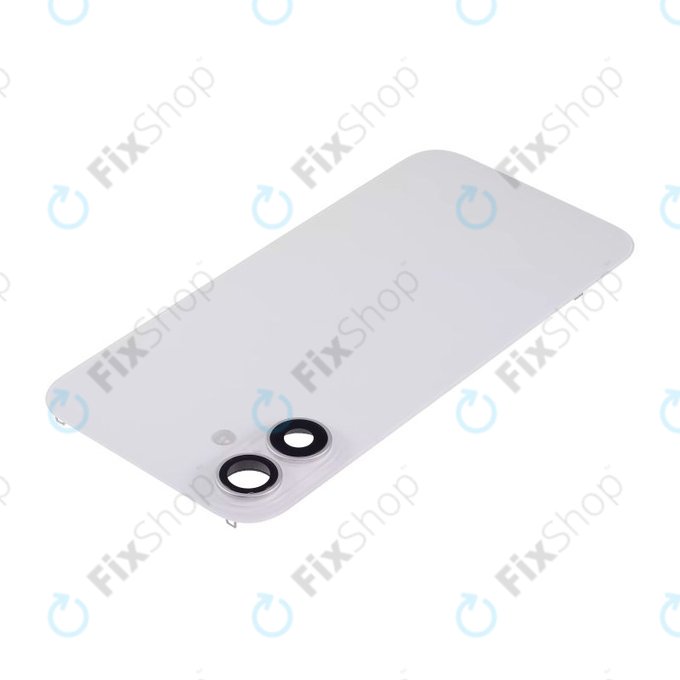 Apple iPhone 16 Plus - Sklo Zadního Housingu + Sklíčko Kamery + Kovová Destička + Magsafe Magnet (White)