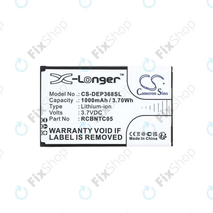 Baterie pro Doro Primo 368, 1000mAh, Li-Ion, 3.7V, RCBNTC05, HQ