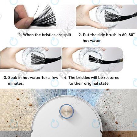 Xiaomi Dreame X50 Ultra, X40 Ultra, L40 Ultra, L40s Pro Ultra, Mova V50 Ultra, P60 - Boční kartáč