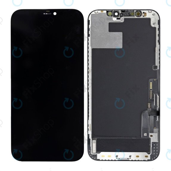 Displej In-Cell FHD pro iPhone 12, 12 Pro, Dotykové sklo s rámem, FixPremium