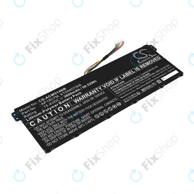 Baterie pro Acer ConceptD 3, Spin 5, Swift 3, 5, X, Travelmate Spin P4, 3800mAh, Li-Pol, 15.4V, AP18C7M, HQ