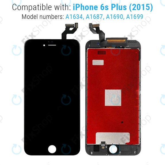 Apple iPhone 6S Plus - LCD Displej + Dotykové Sklo + Rám (Black) Refurbished